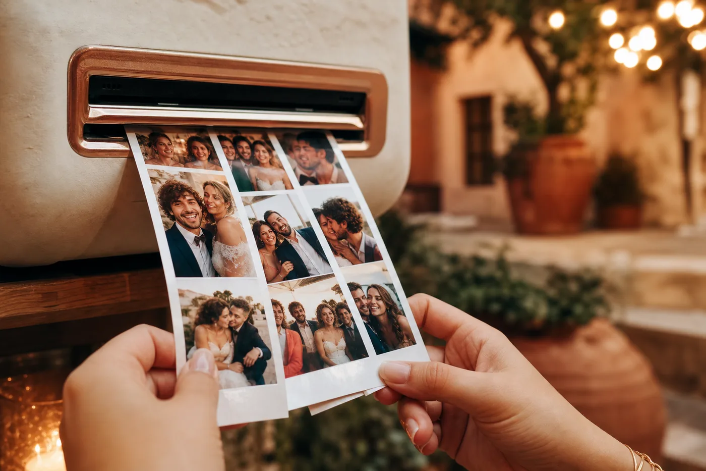 Tiras de fotos impresas
